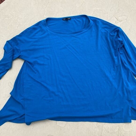 Eileen fisher long sleeve tee Blue Small Petite - Picture 6 of 8
